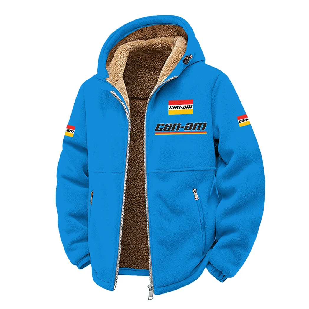 Recreational Quad Winter Fleece Jacket, Polar Climate Fleece HVN1450BR - Cyan - Image 2