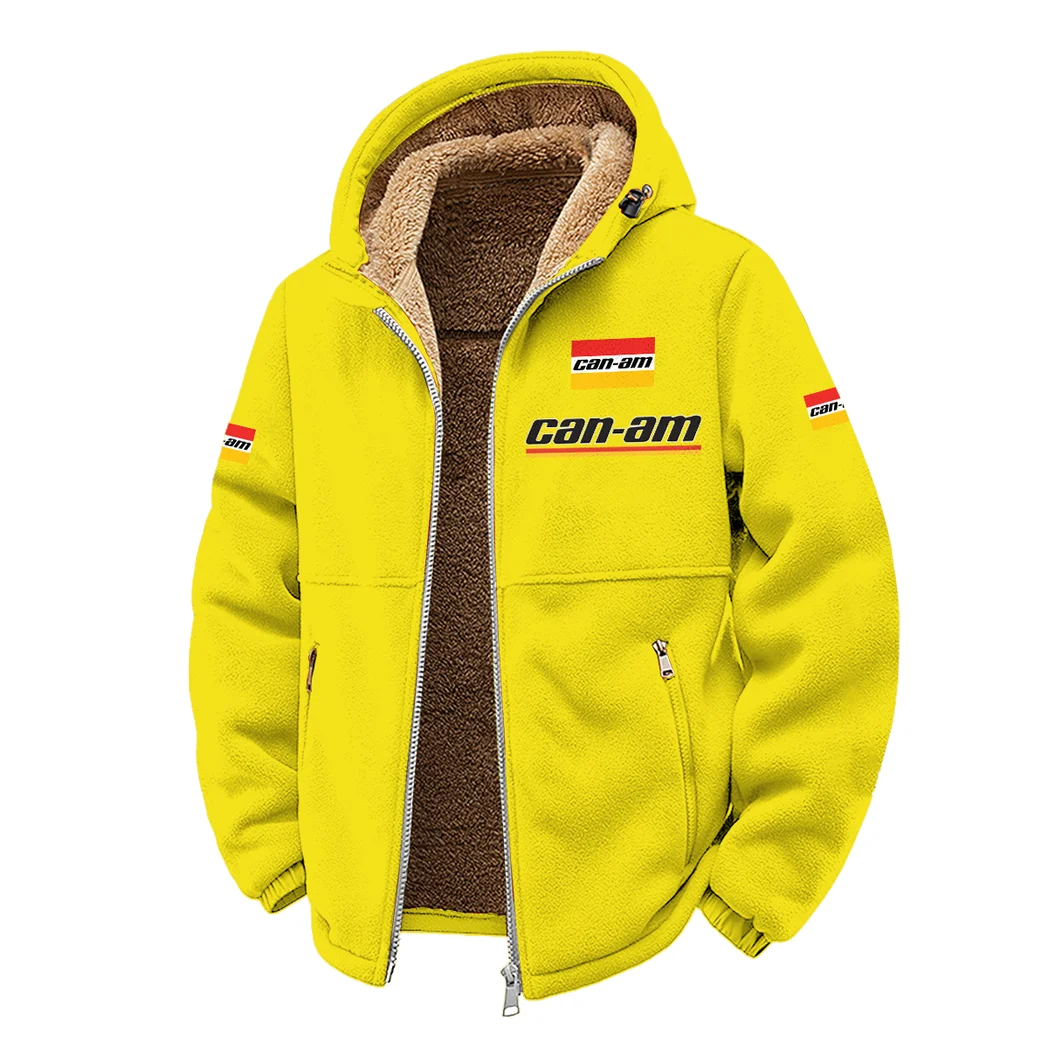 Recreational Quad Winter Fleece Jacket, Polar Climate Fleece HVN1450BR - Yellow - Image 2