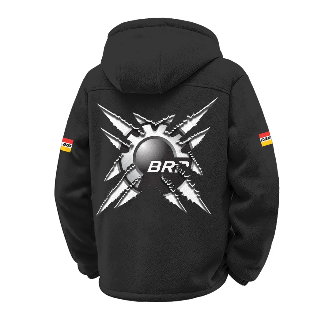 Recreational Quad Winter Fleece Jacket, Polar Climate Fleece HVN1450BR - Black - Image 3