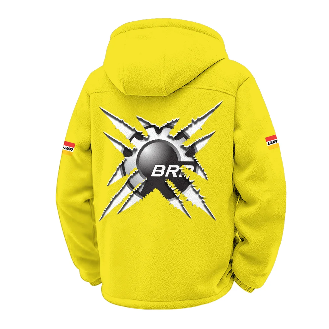 Recreational Quad Winter Fleece Jacket, Polar Climate Fleece HVN1450BR - Yellow - Image 3