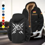 Recreational Quad Winter Fleece Jacket, Polar Climate Fleece HVN1450BR - Black