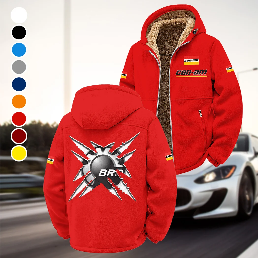 Recreational Quad Winter Fleece Jacket, Polar Climate Fleece HVN1450BR - Red