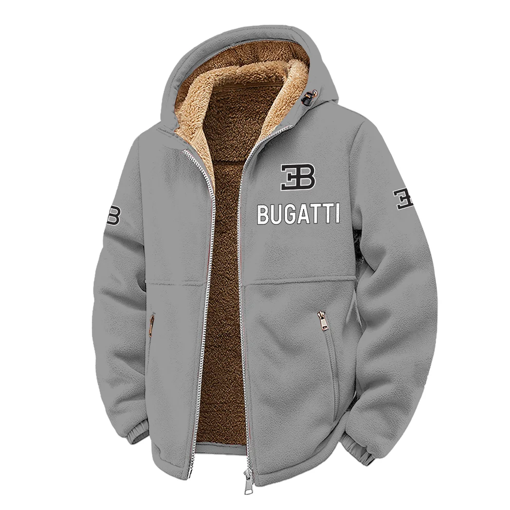 Million-Dollar Car Winter Fleece Jacket, Essential Winter Warmth HVN1450BU - Grey - Image 2