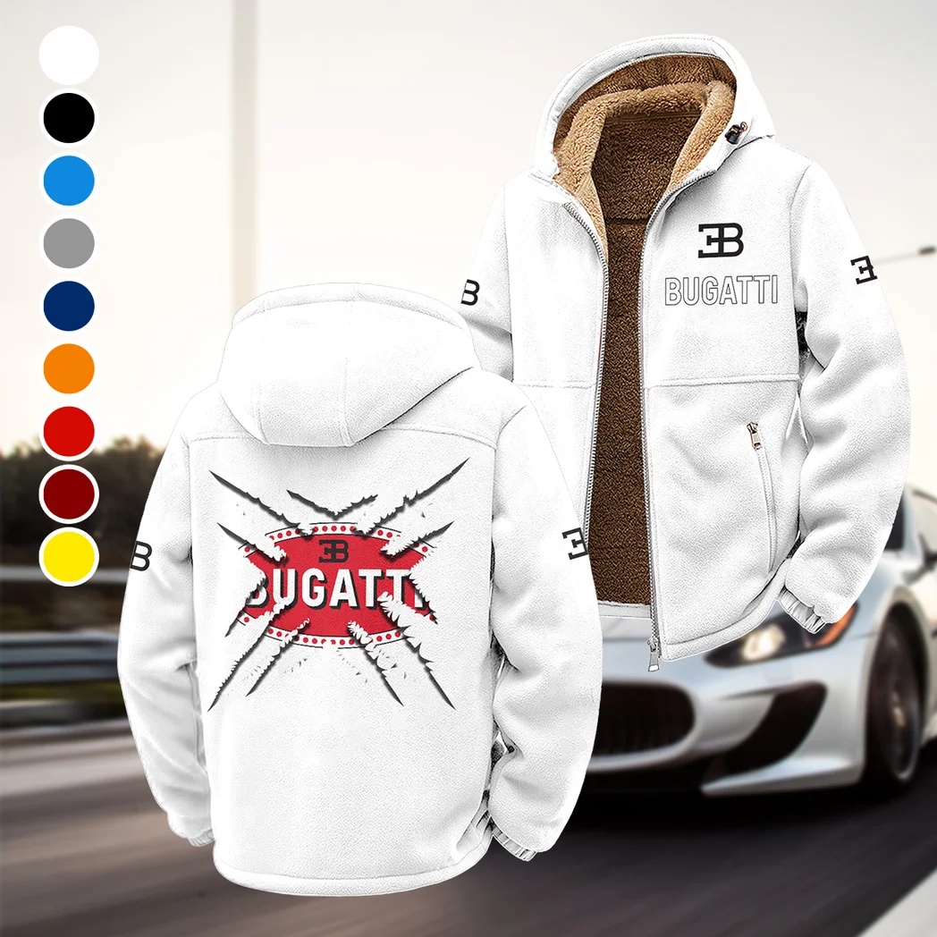 Million-Dollar Car Winter Fleece Jacket, Essential Winter Warmth HVN1450BU - White