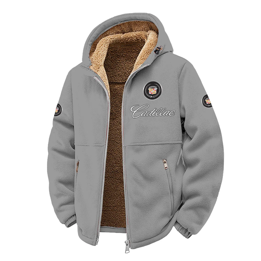 Elegant Ride Hoodie Winter Fleece Jacket, Superior Thermal Protection HVN1450CA - Grey - Image 2