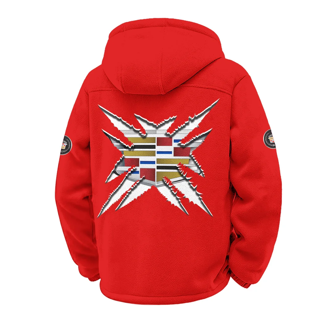 Elegant Ride Hoodie Winter Fleece Jacket, Superior Thermal Protection HVN1450CA - Red - Image 3