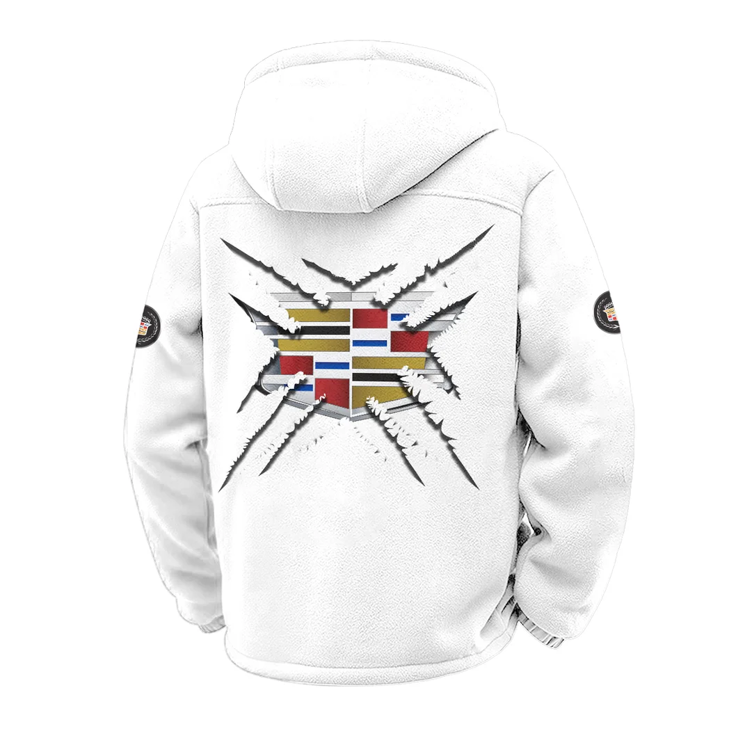 Elegant Ride Hoodie Winter Fleece Jacket, Superior Thermal Protection HVN1450CA - White - Image 3