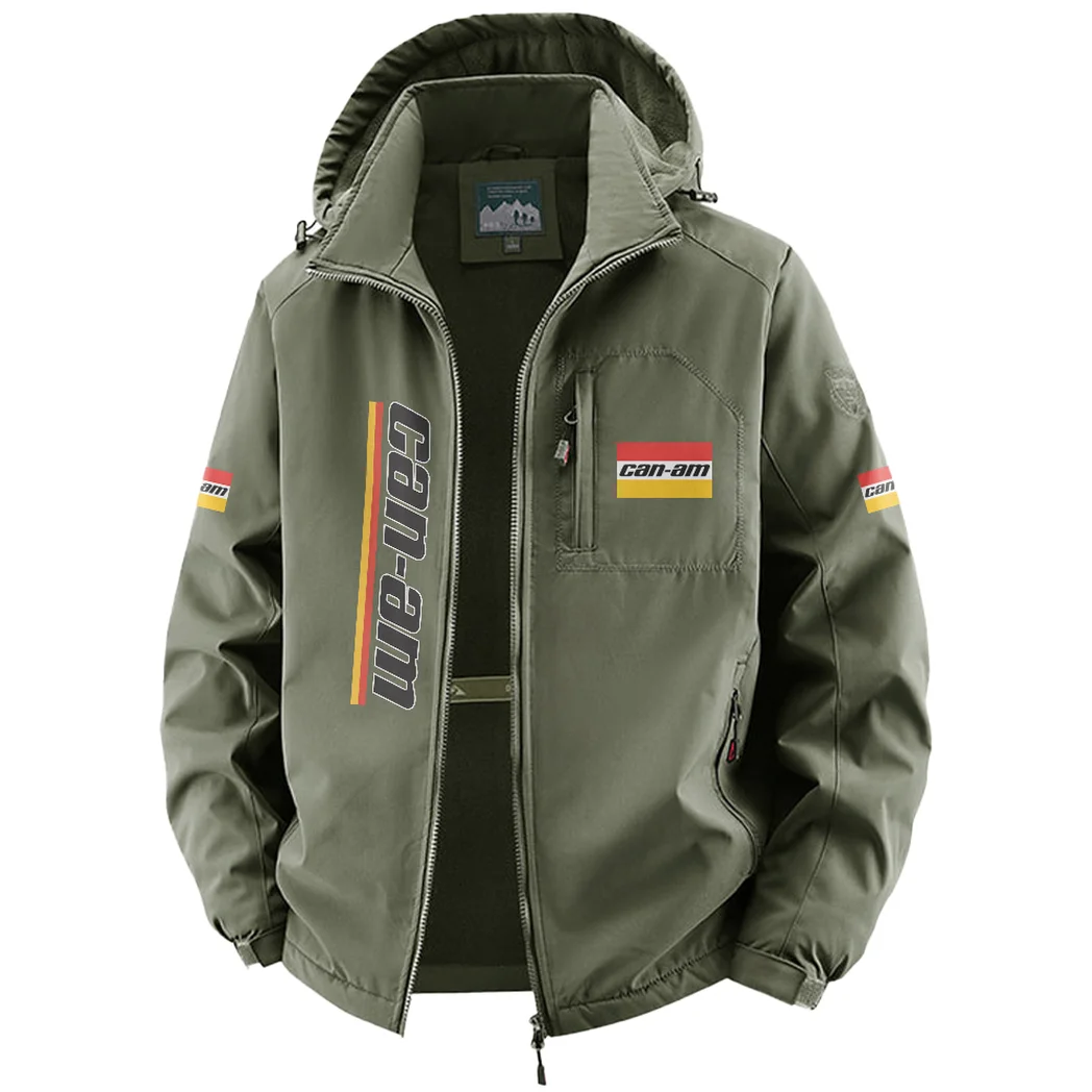 Racing Bike Fleece Windbreaker Jacket, Thermal Wind-Deflector HVN1450CA - Green - Image 2