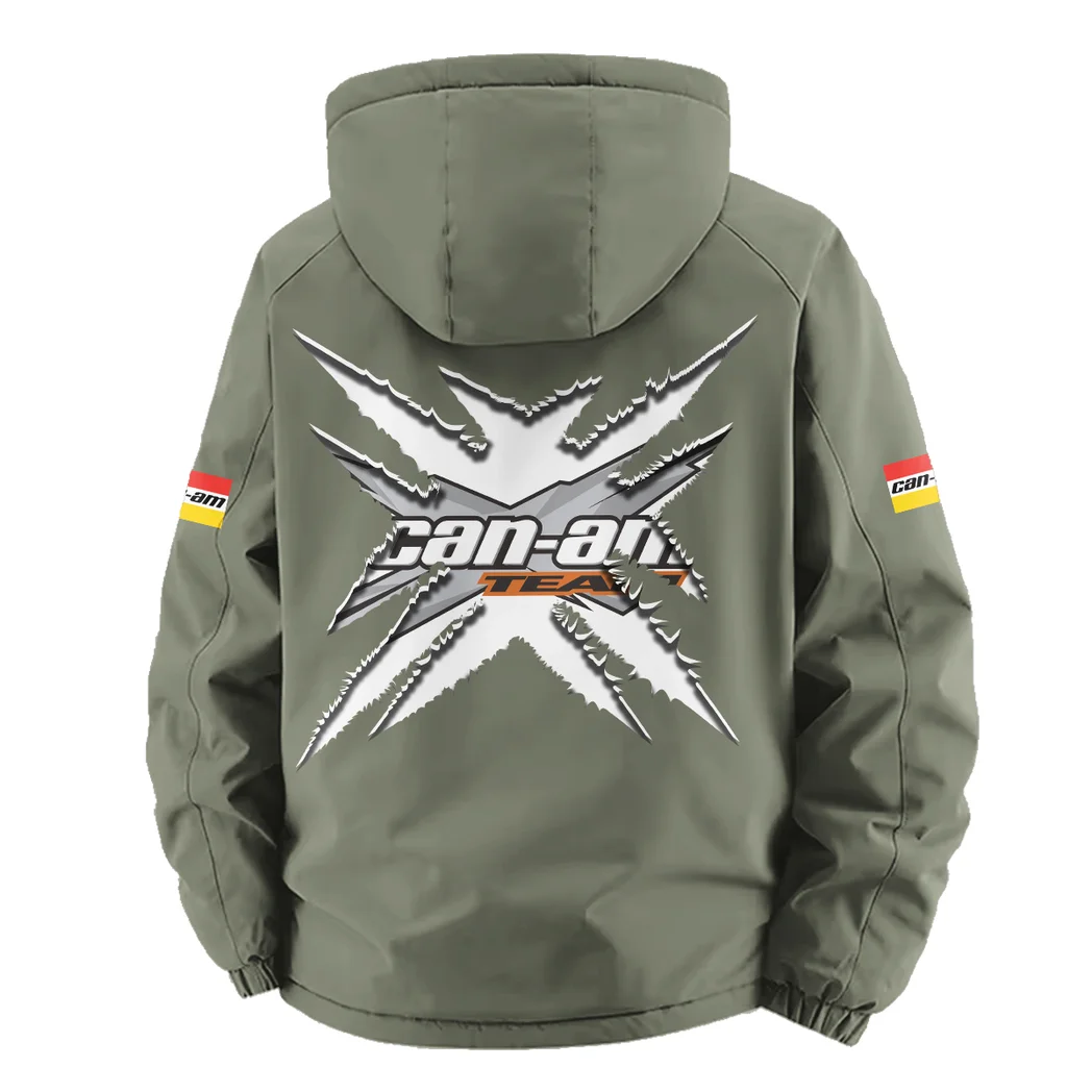 Racing Bike Fleece Windbreaker Jacket, Thermal Wind-Deflector HVN1450CA - Green - Image 4
