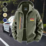 Racing Bike Fleece Windbreaker Jacket, Thermal Wind-Deflector HVN1450CA - Green
