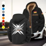 Racing Bike Winter Fleece Jacket, Heavy-Duty Cold Fleece HVN1450CA - Black
