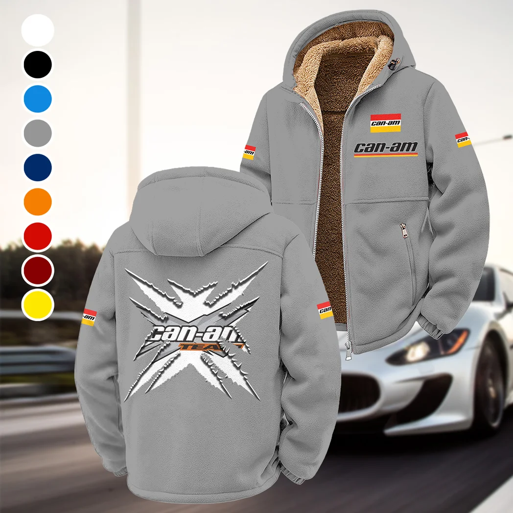 Racing Bike Winter Fleece Jacket, Heavy-Duty Cold Fleece HVN1450CA - Grey