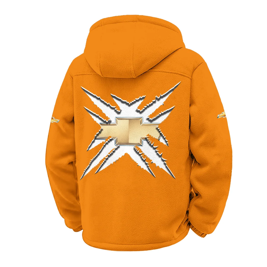 Performance Sedan Winter Fleece Jacket, Dynamic Winter Training Top HVN1450CE - Orange - Image 3