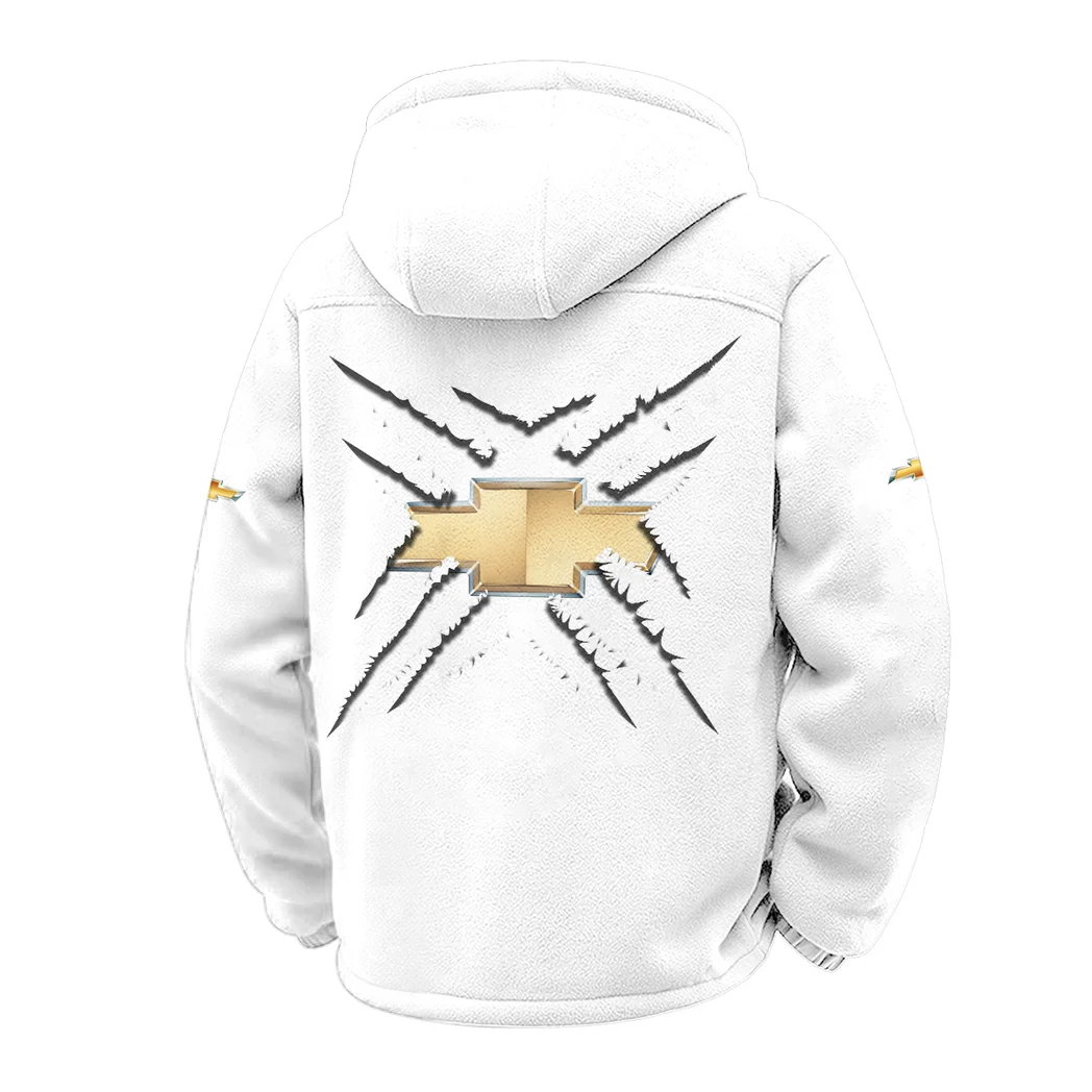 Performance Sedan Winter Fleece Jacket, Dynamic Winter Training Top HVN1450CE - White - Image 3