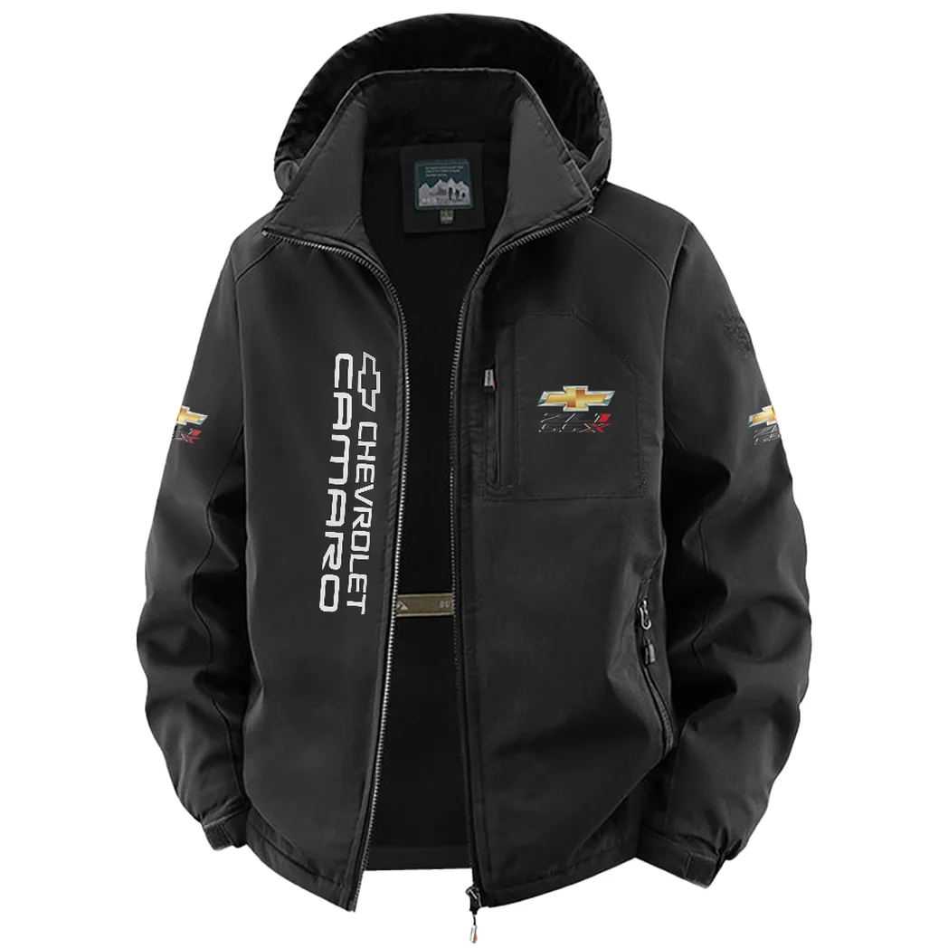 Muscle Car Fleece Windbreaker Jacket, Performance Barrier Jacket HVN1450CH - Black - Image 2
