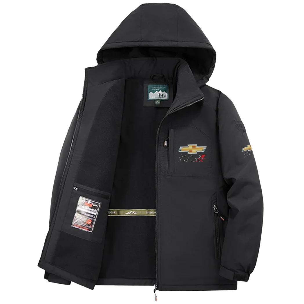 Muscle Car Fleece Windbreaker Jacket, Performance Barrier Jacket HVN1450CH - Black - Image 3