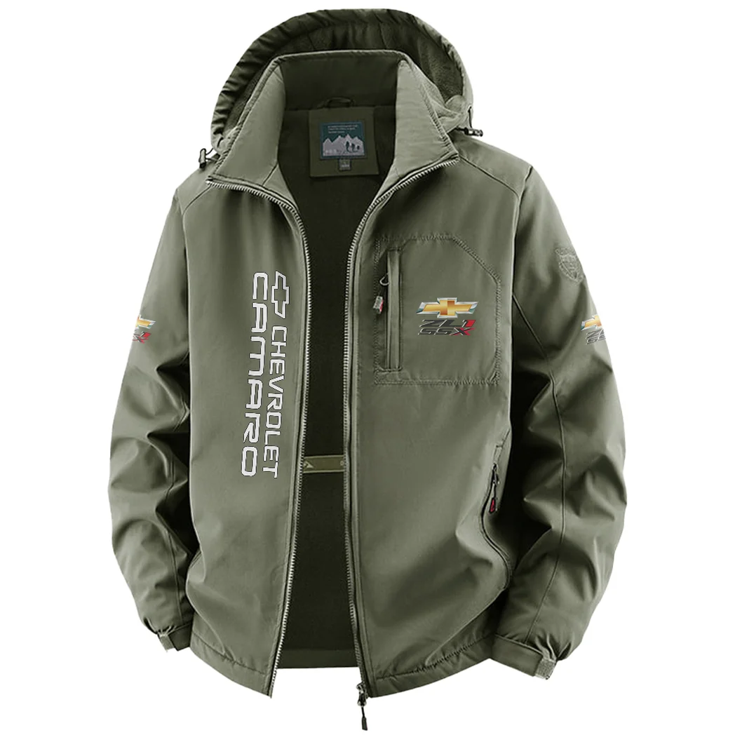 Muscle Car Fleece Windbreaker Jacket, Performance Barrier Jacket HVN1450CH - Green - Image 2