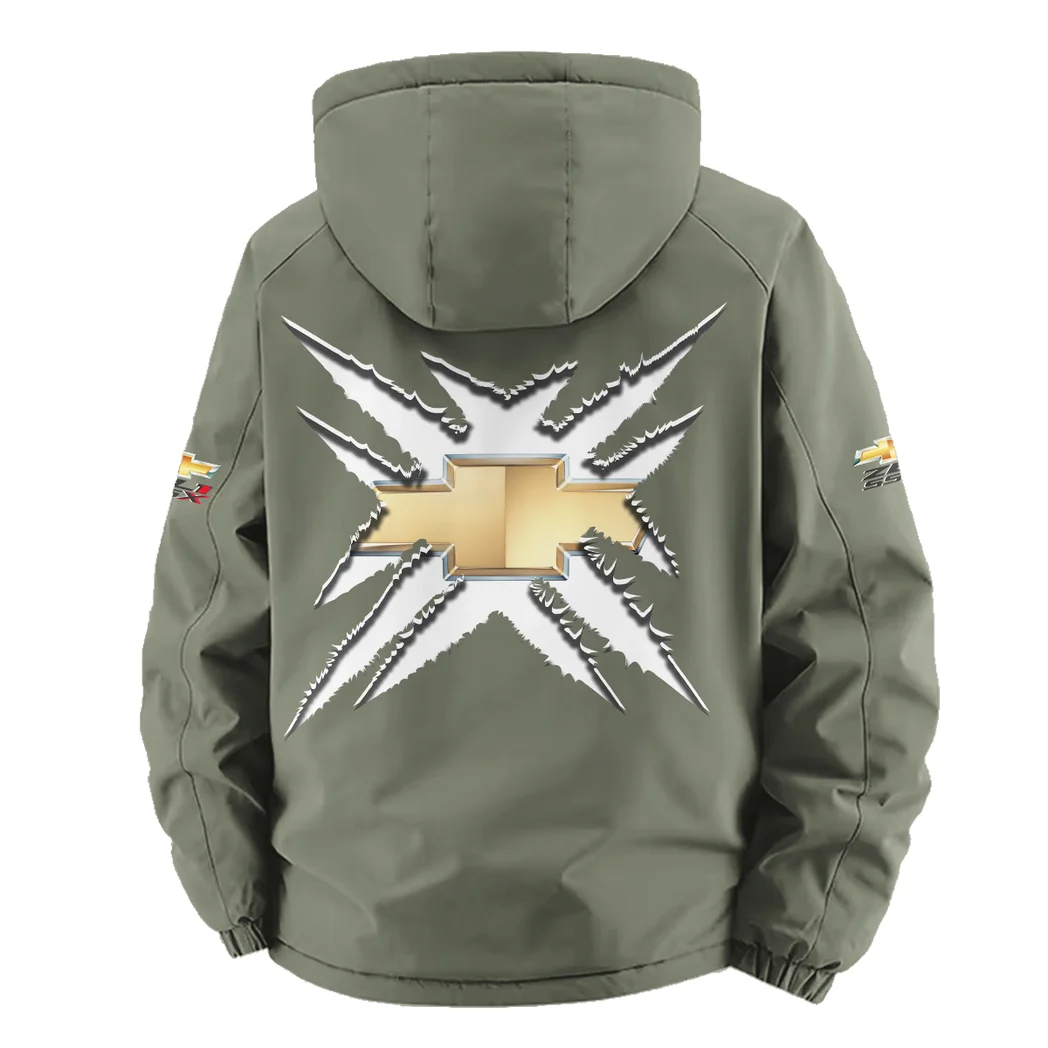 Muscle Car Fleece Windbreaker Jacket, Performance Barrier Jacket HVN1450CH - Green - Image 4