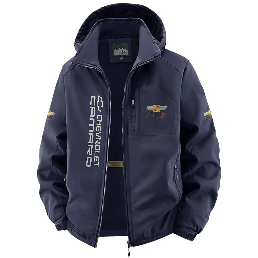 Muscle Car Fleece Windbreaker Jacket, Performance Barrier Jacket HVN1450CH - Navy - Image 2