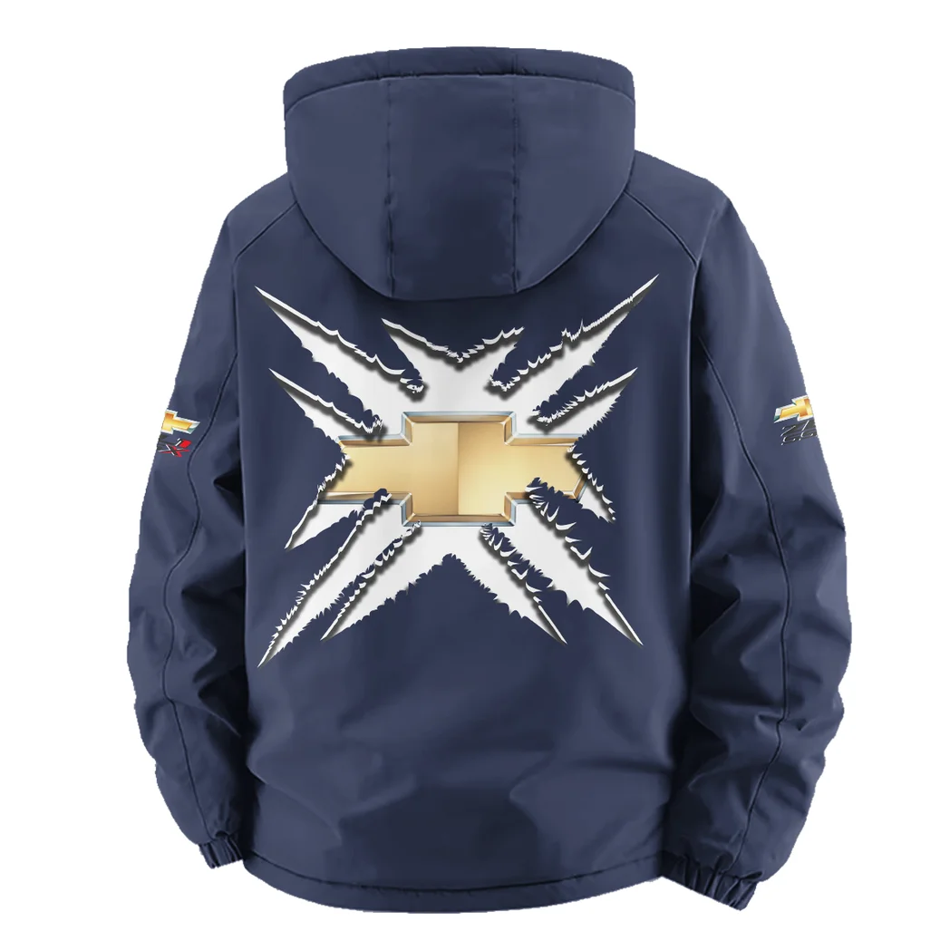 Muscle Car Fleece Windbreaker Jacket, Performance Barrier Jacket HVN1450CH - Navy - Image 4