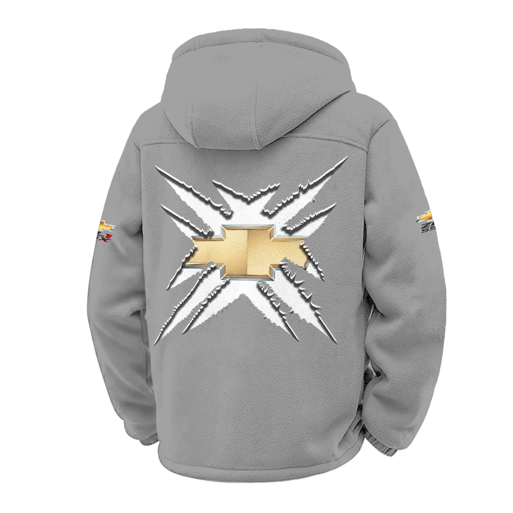 Muscle Car Winter Fleece Jacket, Multi-Sport Winter Layer HVN1450CH - Grey - Image 3