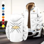 Muscle Car Winter Fleece Jacket, Multi-Sport Winter Layer HVN1450CH - White
