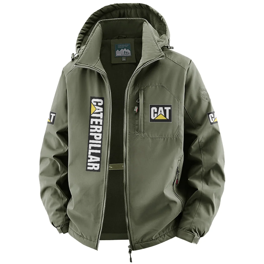 Site Work Machine Fleece Windbreaker Jacket, Multi-Sport Weather Jacket HVN1450CI - Green - Image 2