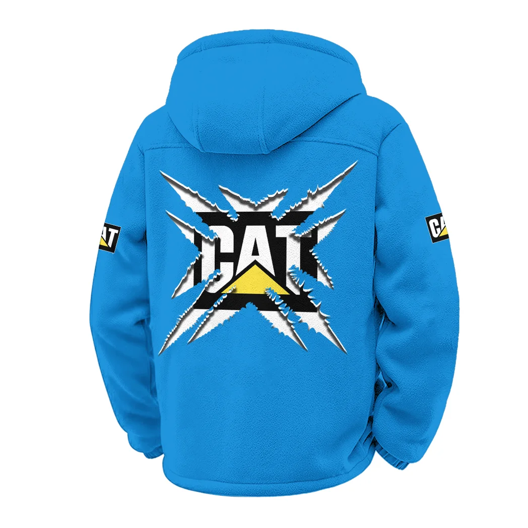 Site Work Machine Winter Fleece Jacket, Technical Mid-Layer Jacket HVN1450CI - Cyan - Image 3