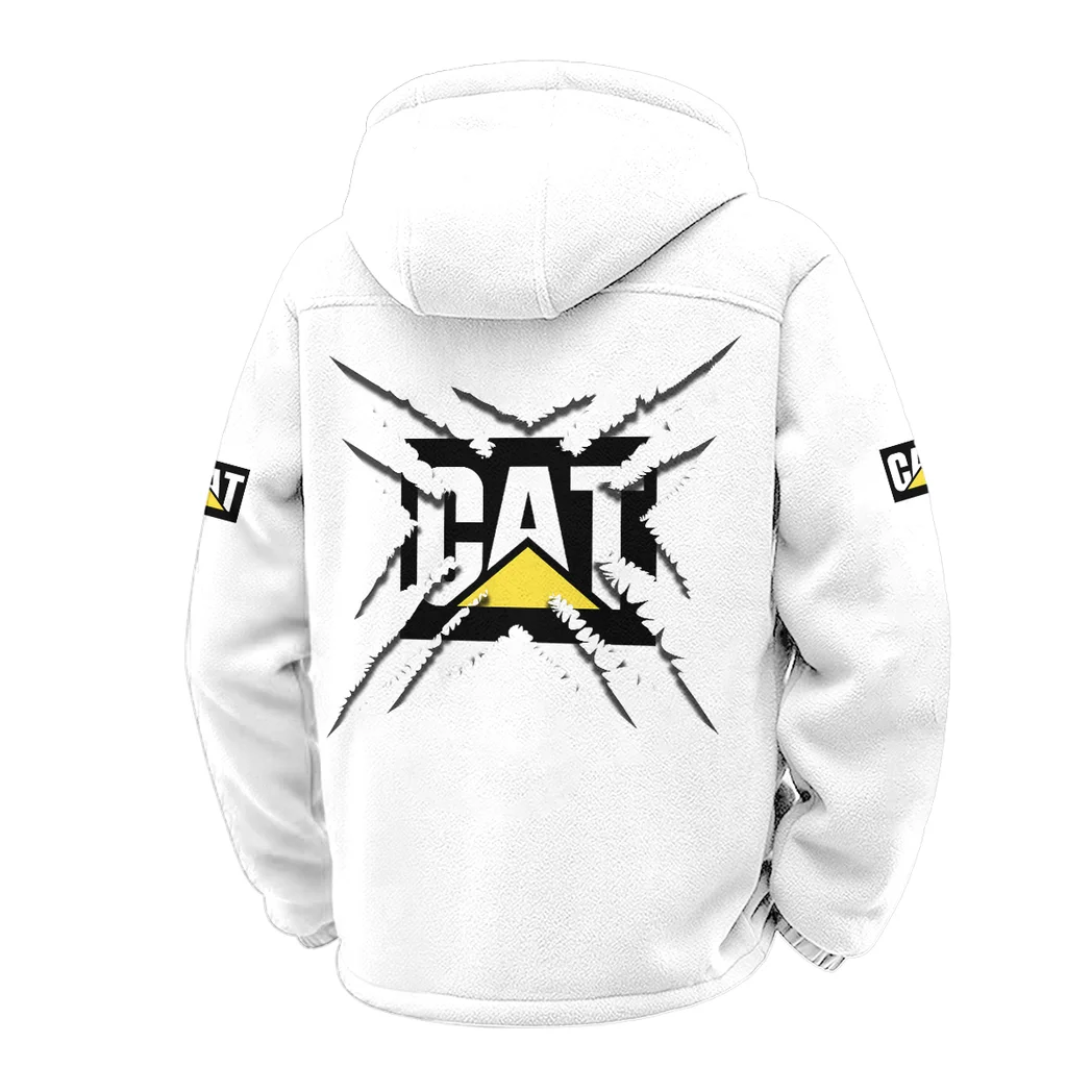 Site Work Machine Winter Fleece Jacket, Technical Mid-Layer Jacket HVN1450CI - White - Image 3