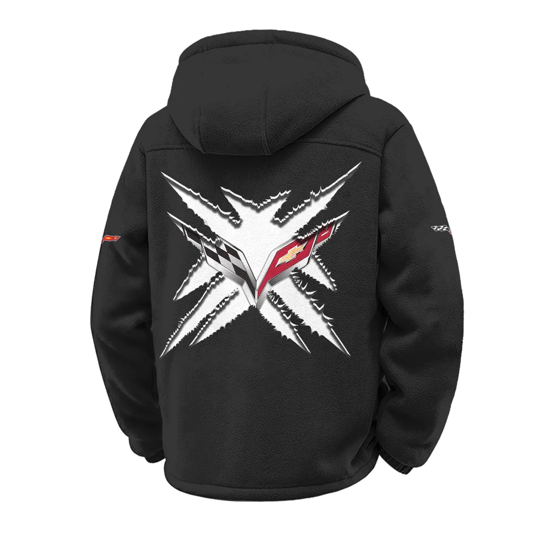 V8 Power Winter Fleece Jacket, Snow-Ready Active Fleece HVN1450CO - Black - Image 3