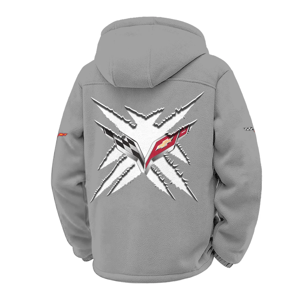V8 Power Winter Fleece Jacket, Snow-Ready Active Fleece HVN1450CO - Grey - Image 3