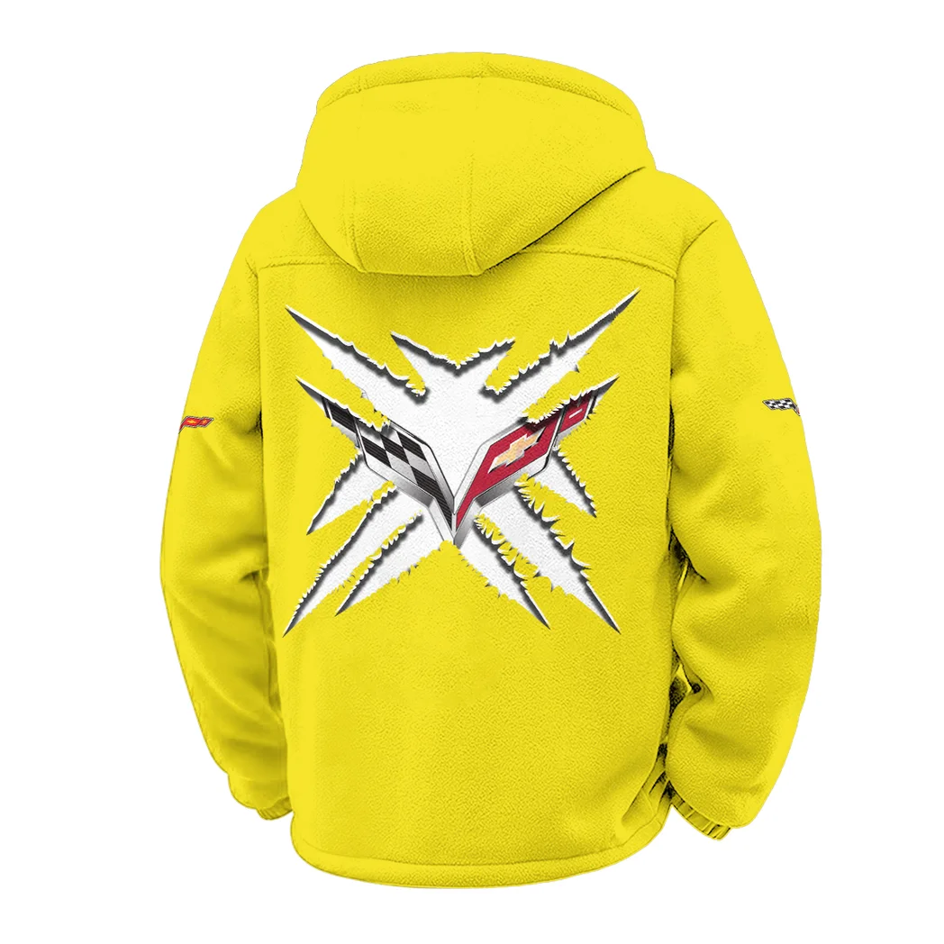 V8 Power Winter Fleece Jacket, Snow-Ready Active Fleece HVN1450CO - Yellow - Image 3