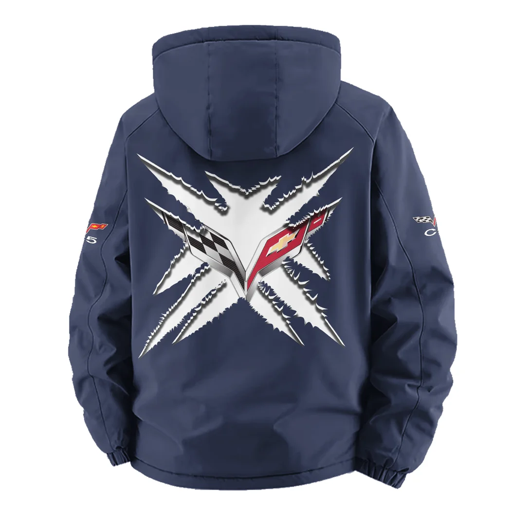Lightweight Performance Car Fleece Windbreaker Jacket, Cold-Air Cycling Shell HVN1450CO - Navy - Image 4