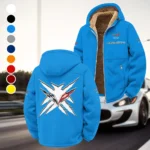 Lightweight Performance Car Winter Fleece Jacket, All-Mountain Sport Jacket HVN1450CO - Cyan