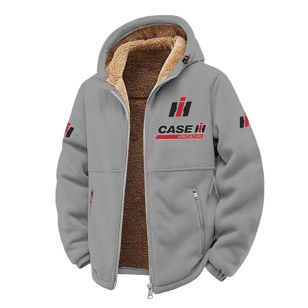 Harvest Vehicle Winter Fleece Jacket, Cold Weather Hiking Fleece HVN1450CS - Grey - Image 2