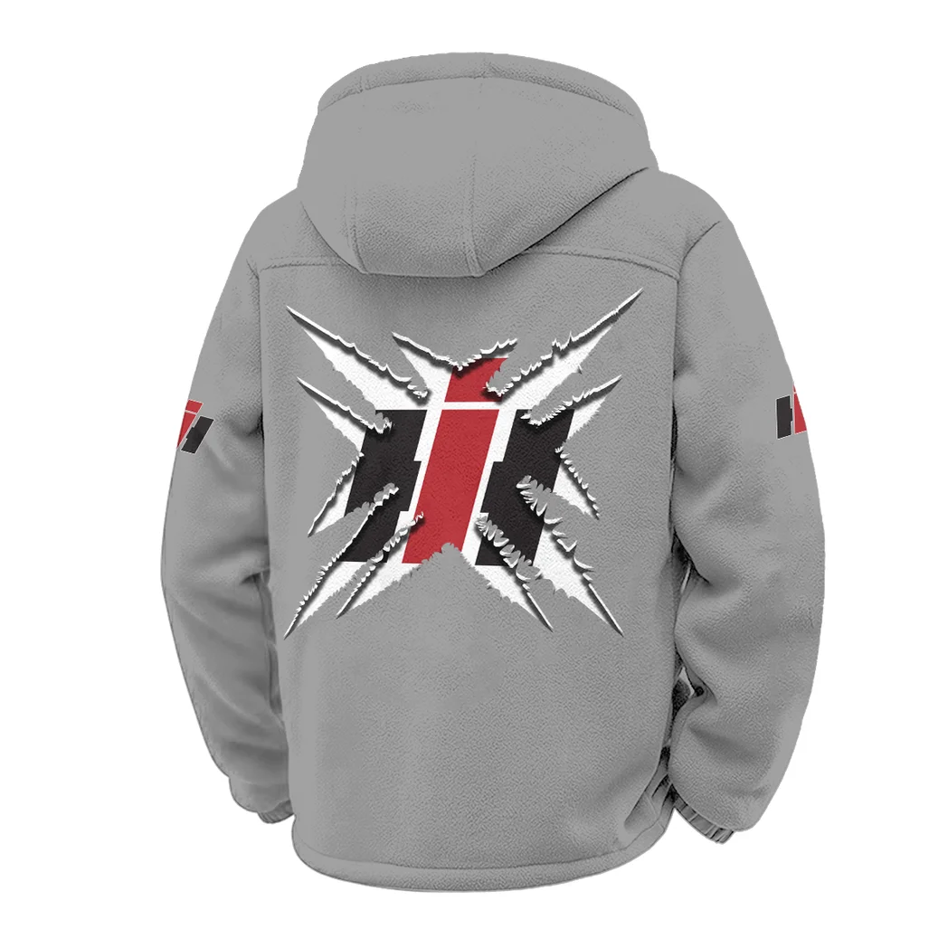 Harvest Vehicle Winter Fleece Jacket, Cold Weather Hiking Fleece HVN1450CS - Grey - Image 3