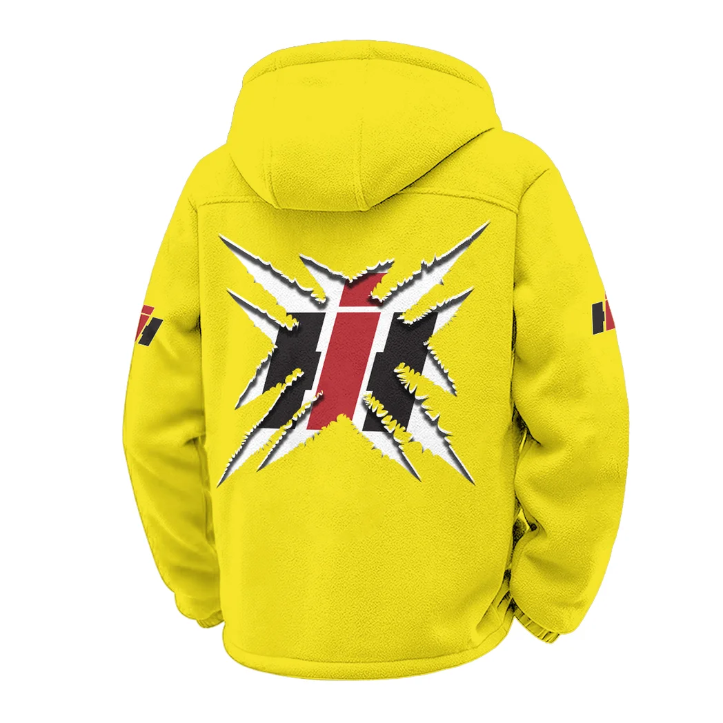 Harvest Vehicle Winter Fleece Jacket, Cold Weather Hiking Fleece HVN1450CS - Yellow - Image 3