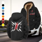 Harvest Vehicle Winter Fleece Jacket, Cold Weather Hiking Fleece HVN1450CS - Black