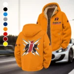 Harvest Vehicle Winter Fleece Jacket, Cold Weather Hiking Fleece HVN1450CS - Orange