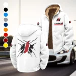 Harvest Vehicle Winter Fleece Jacket, Cold Weather Hiking Fleece HVN1450CS - White