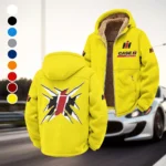 Harvest Vehicle Winter Fleece Jacket, Cold Weather Hiking Fleece HVN1450CS - Yellow
