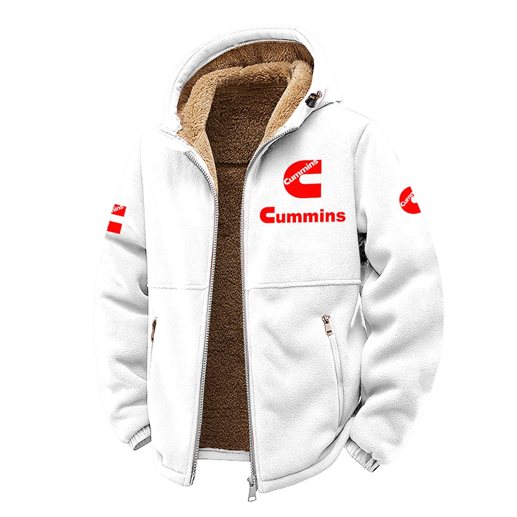 Titan Power Systems Winter Fleece Jacket, Cross-Training Thermal Zip HVN1450CU - White - Image 2