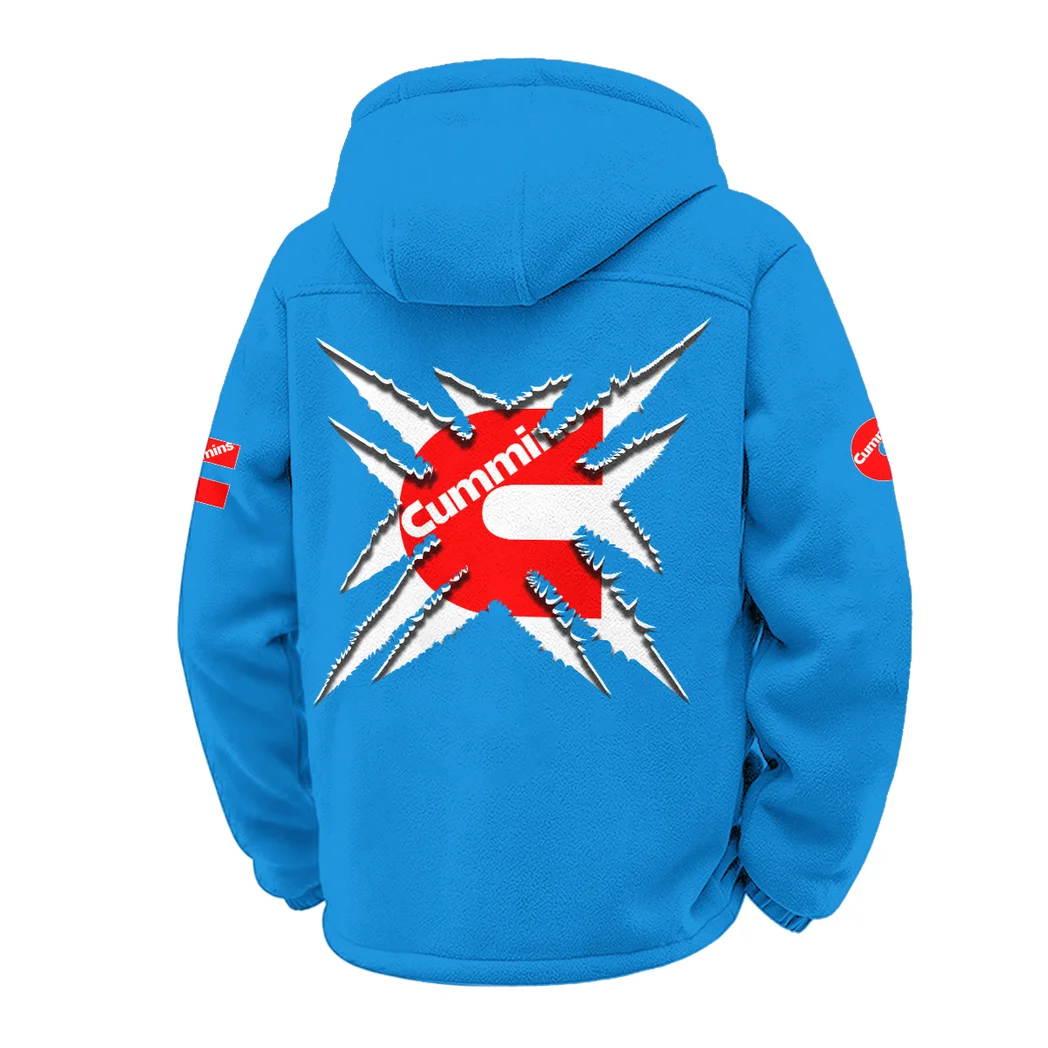 Titan Power Systems Winter Fleece Jacket, Cross-Training Thermal Zip HVN1450CU - Cyan - Image 3