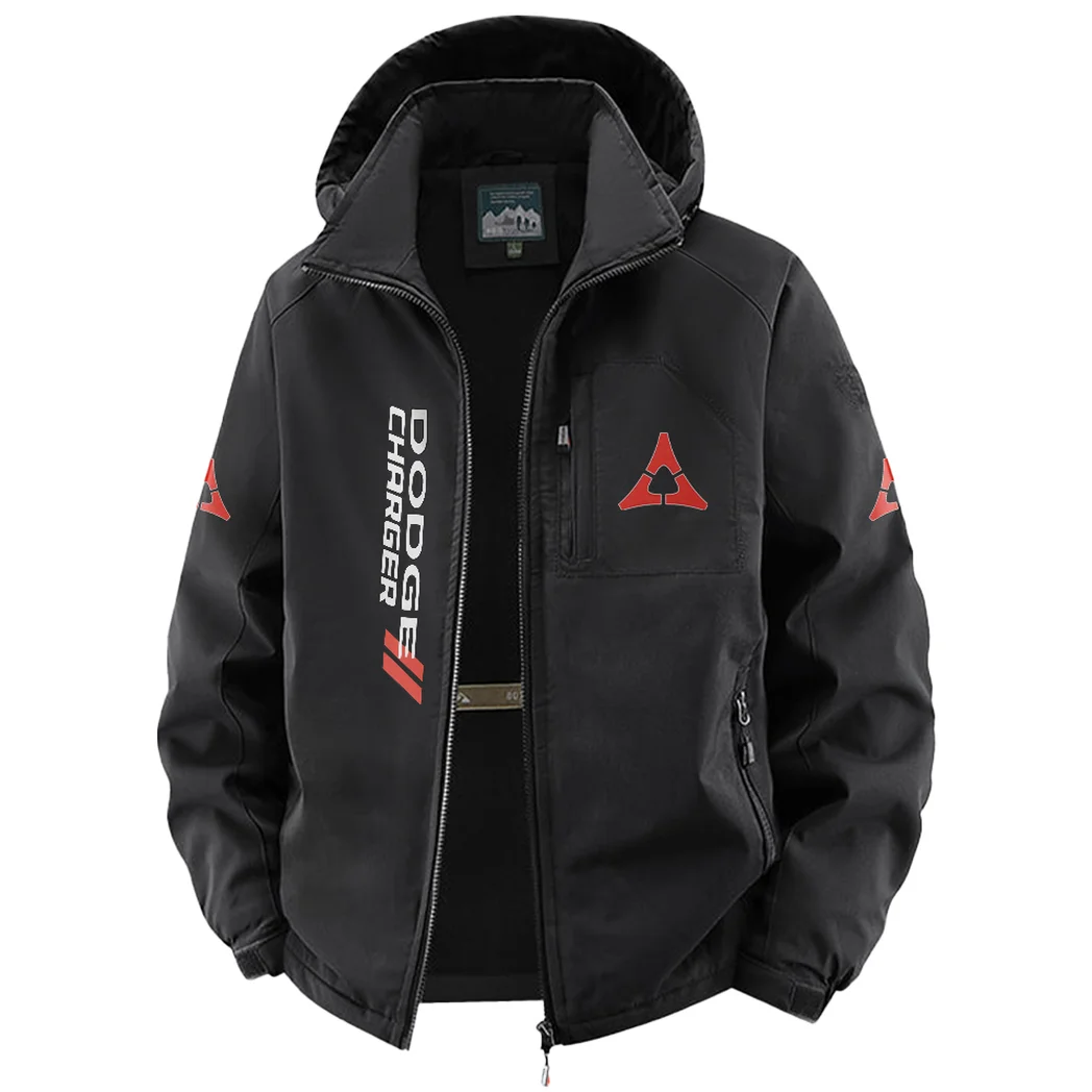 Muscle Sedan Fleece Windbreaker Jacket, Cross-Training Wind Shell HVN1450DC - Black - Image 2
