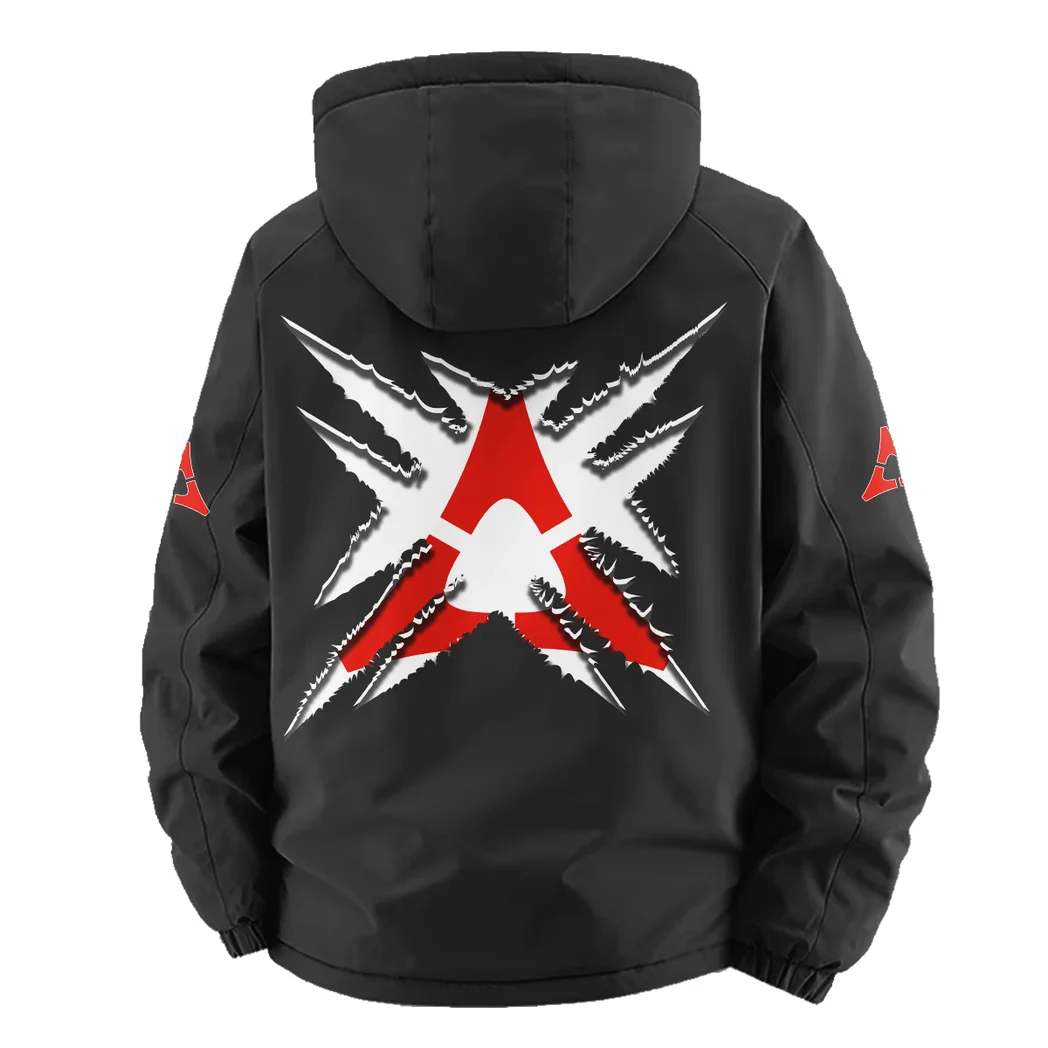 Muscle Sedan Fleece Windbreaker Jacket, Cross-Training Wind Shell HVN1450DC - Black - Image 4