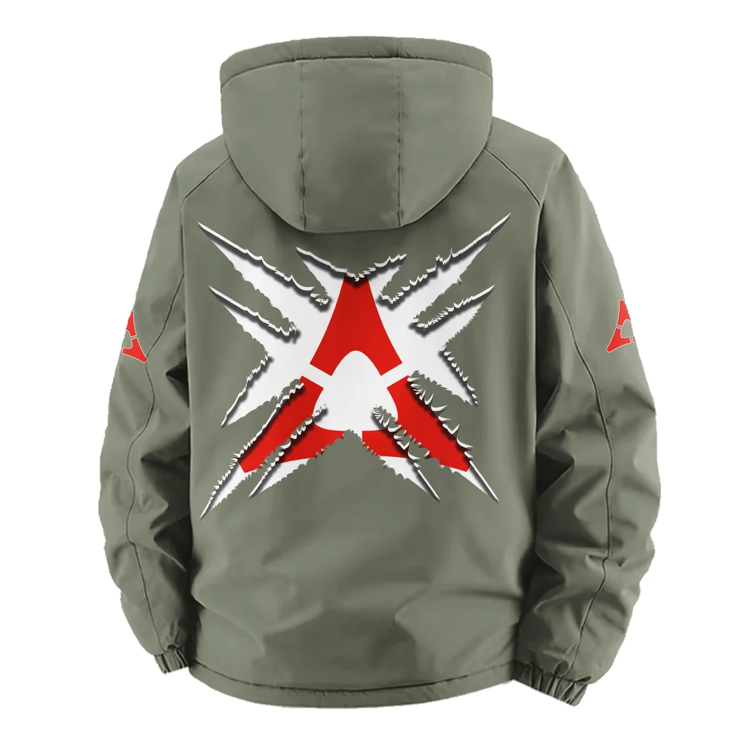 Muscle Sedan Fleece Windbreaker Jacket, Cross-Training Wind Shell HVN1450DC - Green - Image 4