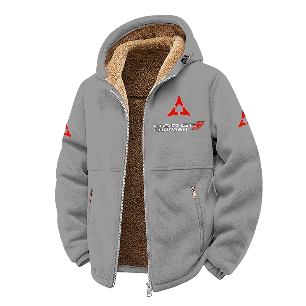 Muscle Sedan Winter Fleece Jacket, Ski & Snowboard Mid-Layer HVN1450DC - Grey - Image 2