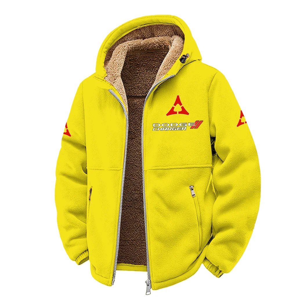 Muscle Sedan Winter Fleece Jacket, Ski & Snowboard Mid-Layer HVN1450DC - Yellow - Image 2