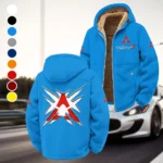 Muscle Sedan Winter Fleece Jacket, Ski & Snowboard Mid-Layer HVN1450DC - Cyan
