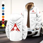 Muscle Sedan Winter Fleece Jacket, Ski & Snowboard Mid-Layer HVN1450DC - White